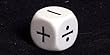 16mm Opaque Math Operator Dice, 4 Function (+,-,X,/)