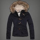Abercrombie & Fitch アバクロ レディース ミリタリー コート (ネイビー) JORDAN 並行輸入品 Sサイズ