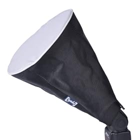 Opteka SBC-35 Universal Collapsible Circular Cone Studio Softbox for External Camera Flashes (200mm Front Screen)