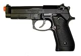 Beretta M92FS Full Metal Blow Back Green Gas Powered Airsoft Gun - Black