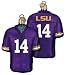 LSU Tigers #14 Purple Glass Jersey Ornament