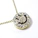 ICED Smiley Face BLING Charm Necklace Gold Tone