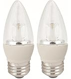 TCP RLDT4W27K2 LED Torpedo - 25 Watt Equivalent (only 4W used) Soft White (2700K) Dimmable MEDIUM (standard) Base Light Bulb - 2 Pack