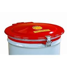 Justrite 26752 Manual Drum cover with Gasket and Vent for 55 Gallon Drum