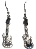 Austrian Crystal Electric Guitar Dangle Earrings