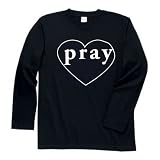 (プレイ) pray ホワイトハートロングスリーブTシャツ(MEN'S) プレイ pray