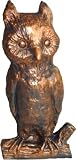 Eigenschaften JS GartenDeko e.K.  / Gartenfigur Eule kupferfarben Höhe 35 cm Dekofigur aus Kunststoff