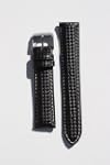 20mm Black Carbon Fiber and Leather W...