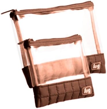 Lug Life Clearview Travel Security Enelopes - Chocolate Brown