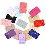 KLOUD City &reg; 17 pcs Assorted Colors Women 2-Hook 3 Rows Spacing Bra Extender Strap