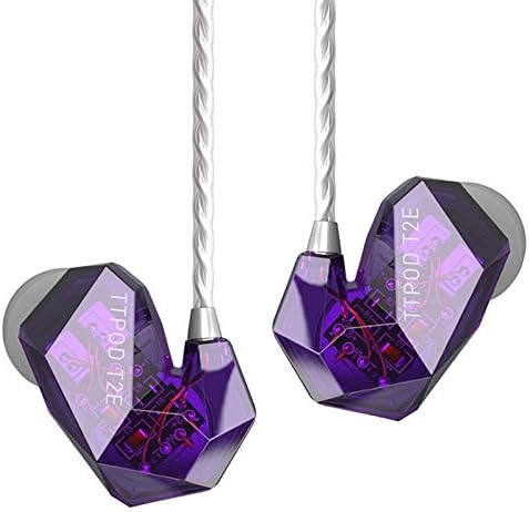 TTPOD T2-E 3Driver Hybrid 2BA+Dynamic Hybrid Drive(ED-29689+TA7801) Headphones Purple