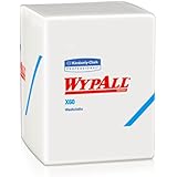 Wypall X60 Hygienic Wipes (41083), Disposable Soft Washcloths & Drying Towels, White, 70 sheet per case, Case of 8