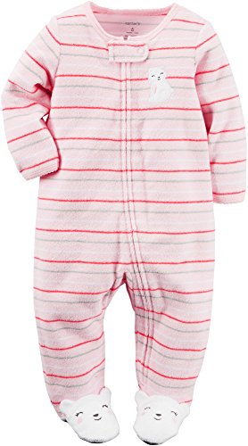 Carter's Baby Girls' Terry Sleep n Play Footie (Baby)