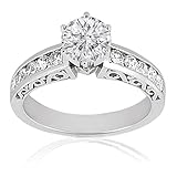 1.20 Ct Round Diamond Vintage Engagement Ring 14K SI3-G