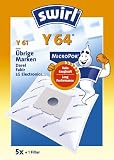 Produkt-Bild: Swirl Y 64 (Y 61) MicroPor original - Sparangebot: 5 Premium Microvlies Staubsaugerbeutel