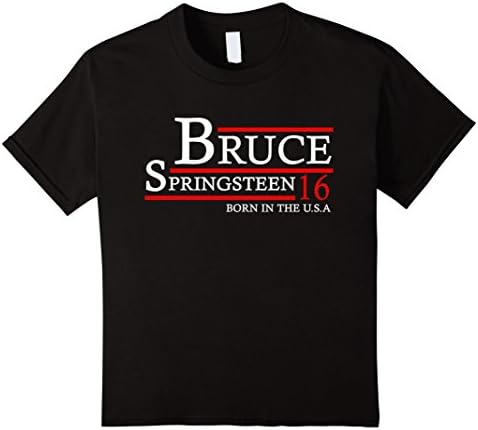 Kids Born In the U.S.A Bruc-e Springstee-n T-Shirt 12 Black