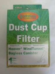 Dust Cup Filter For Windtunnel Bagless Canister (Washable)