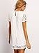 ROMWE Women's Short Sleeve Summer Lace Dress