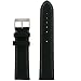 Sport Watch Band Lorica Waterproof Leather Black 20 millimeter Tech Swiss