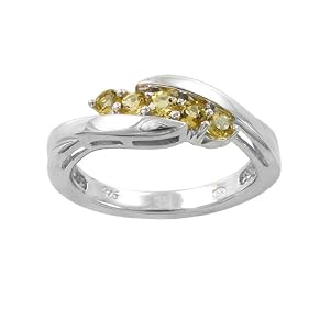 Buy Sterling Silver Five-Stone Citrine Ring by Amazon.com Collection