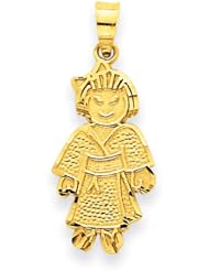14k Karate Girl Pendant