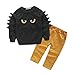 VICVIK Boy's the Monster Printing Cotton Sweatshirts Set Fashion Clothes(1-8Y)