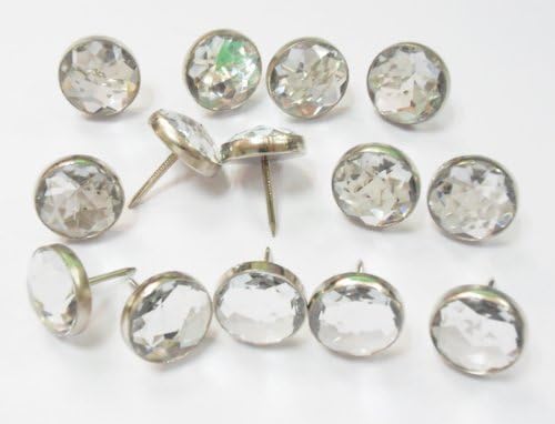 5/8 (?˜16mm) Crystal Head Upholstery Tacks, Clear Color, 200pcs/box DXC0616#2_200, Model: DXC, Tools &amp; Outdoor Store