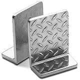 Wilton Armetale Diamond Tread Book Ends Set of 2