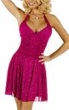 Designer Sparkling Sexy Strap Evening Prom Party Mini Dress