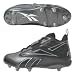 Reebok Men's NFL Thorpe II Mid D Football Cleat,Black/Carbon,9 M