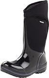 Bogs Women's Plimsoll Tall Waterproof Winter & Rain Boot,Black,10 M US