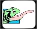 Tongue Pads - Decorated Mouse Pad with frog, amphibian, toad, tongue, animal