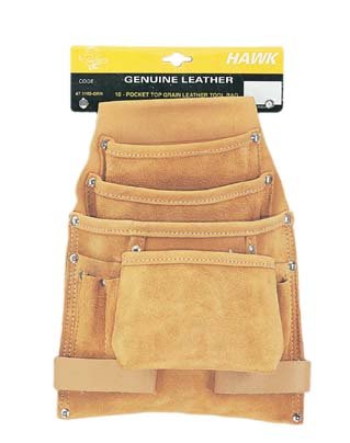 TOP GRAIN LEATHER 10 TOOL POUCH