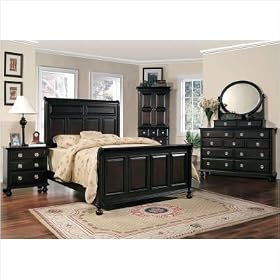 Bundle-00 Marlon Panel Bedroom Set in Cappuccino (7 Pieces) Size: King by Wildon Home