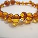 Baltic Amber Baby Bracelet by Momma Goose (Cognac)