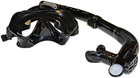 ARMOUR FISH SNORKEL SET | 100% Silicone Mask Diving | Frameless | Premium Quality | HypoAllergenic Mask | Dry Top Snorkel | Includes Mesh Sling Bag and MicroFiber Cloth | Best 2 Year Guarantee