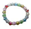 Bracelets - Darker rainbow colored bead bracelet