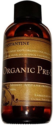 Organic Pre-Shave Oil by Konstantine - Five 100% organic oils and Vitamin E (Lavender scent) 2 oz