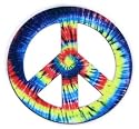 Peace Sign 4-inch Magnet - Tie Dye
