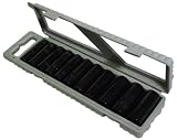 Porter-Cable PTA10 12-piece 1/2-Inch Metric Deep Impact Socket Set