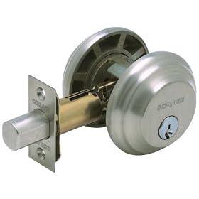 Schlage BA362V619 Double-Cylinder Deadbolt, Satin Nickel by Schlage