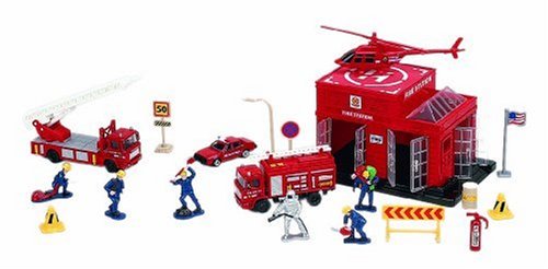 Small World Express Vehicles Fire Station Set