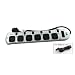 6 Way Surge Protector Power Extension Lead Switched With 2mtr Lead