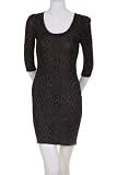 Sweet Rain Cable Knit Print Scoop Neck 3/4 length Sleeve Fitted Dress Purple
