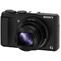 Sony DSC-HX50 Digitalkamera (20,4 Megapixel, 30-fach opt. Zoom, 7,6 cm (3 Zoll) LCD-Display, Full HD, WiFi) inkl. 24mm Sony G Weitwinkelobjektiv schwarz