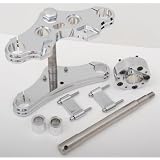 Accutronix 39mm Triple Tree Conversion Kit - Top Headlight Mount - 0 Deg. Rake, Wide Glide... by Accutronix