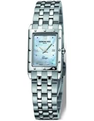 Raymond Weil Womens 5971-ST-00915 Tango Rectangular Steel Mother-Of-Pearl Dial Watch