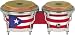 Musical Instruments : Latin Percussion Puerto Rican Flag Mini-Bongos