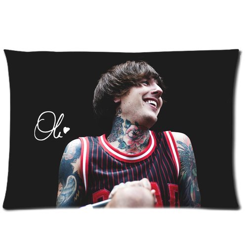 Custom Bring Me The Horizon Oliver Sykes Rectangle Pillowcase Standard Size 20 by 30 Inch BPCAESE-544