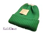 Kelly Green Holey Hat PONYTAIL Girls Womens Winter ... thumbnail